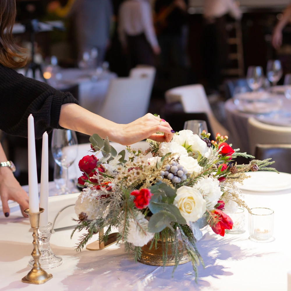 Premium wedding floral centerpiece